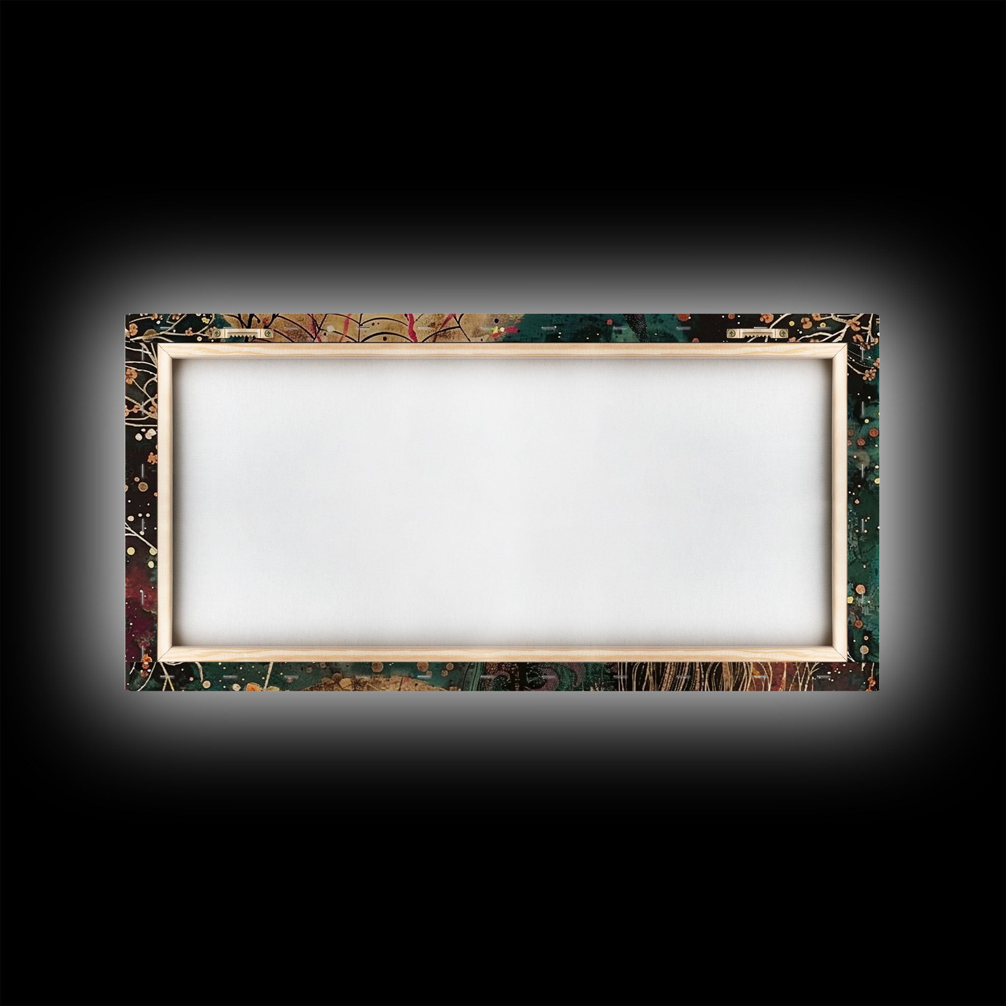 Cottage Core Witch, Halloween Art, Witch Decor, Spooky Witch, Framed Canvas Print, Halloween products