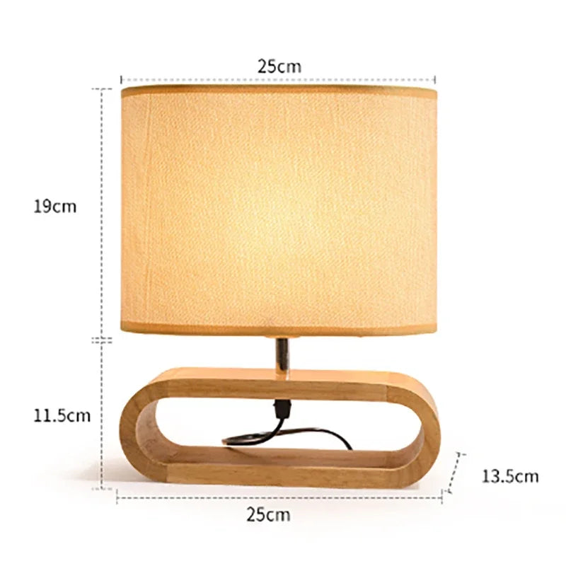 Creative Wooden Robot LED Table Lamp - Nordic Art Decor for Reading, Bedroom, and Home